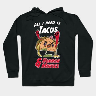 Halloween Party Gift For A Horror Movie And Taco Fan Costume Hoodie